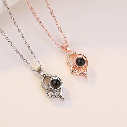 DreamGlow Projection Necklace - Necklace - Nuran Prestige - Silver - 15.7+2in(40+5cm) -