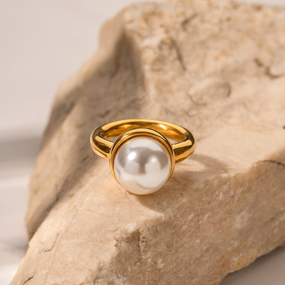 Classic Pearl Ring - ring - Nuran Prestige - 6US - 