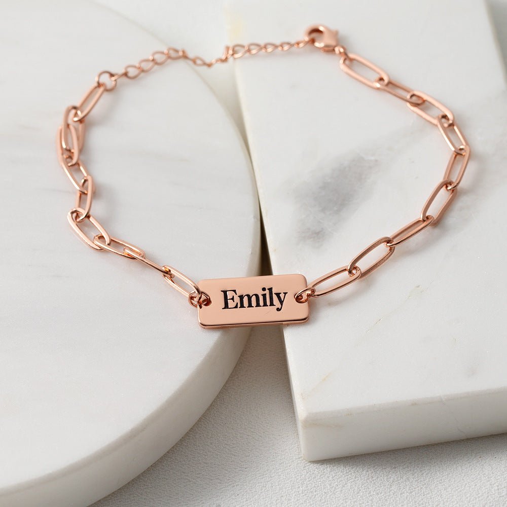 Customize Bracelet - Bracelet - Nuran Prestige - Copper - Rose gold - 5.5in (14cm)