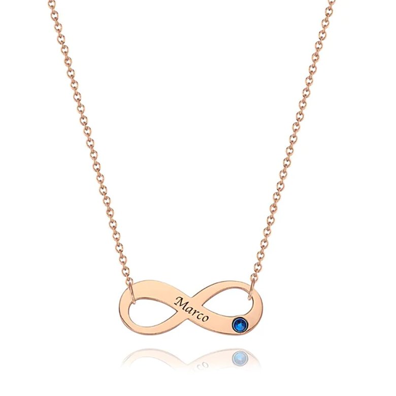 Evinitya Necklace - Necklace - Nuran Prestige - Copper - 14 - Rose gold