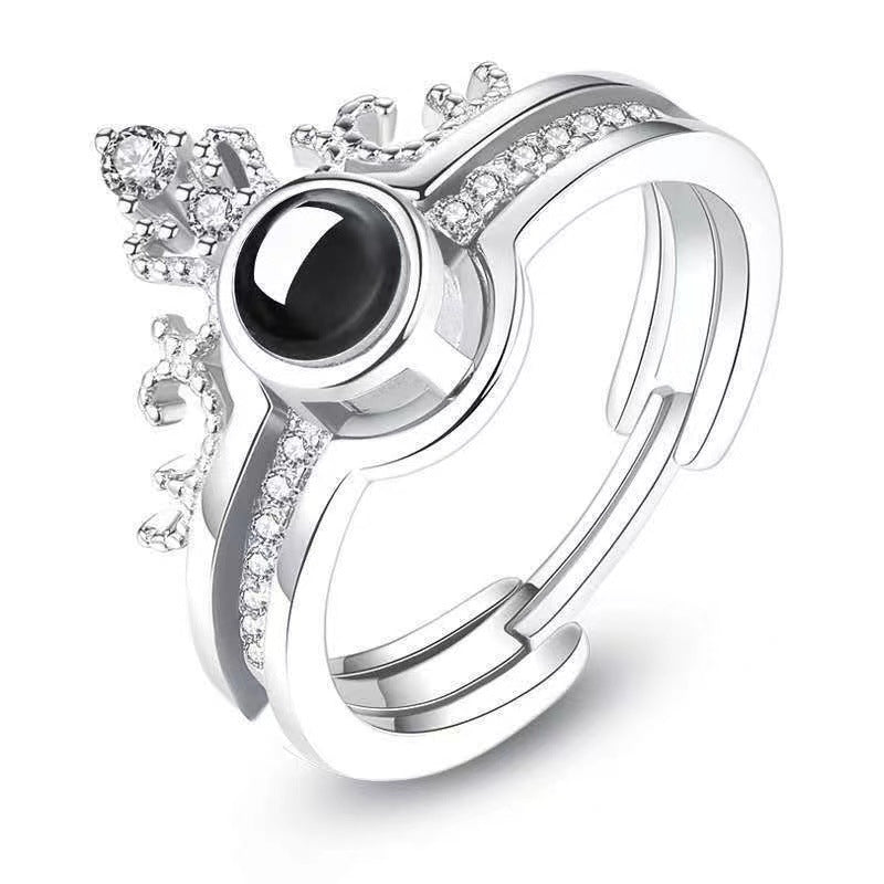 GemCrown Projection Ring - Ring - Nuran Prestige - Silver - 