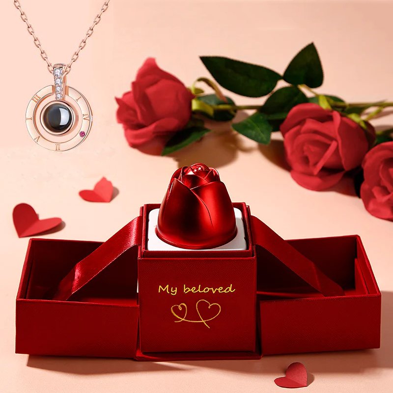 Gifts Rose - Silver Necklaces - necklace - Nuran Prestige - A GOLD - 