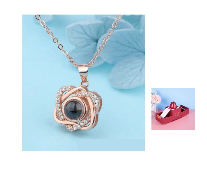 Gifts Rose - Silver Necklaces - necklace - Nuran Prestige - G GOLD - 