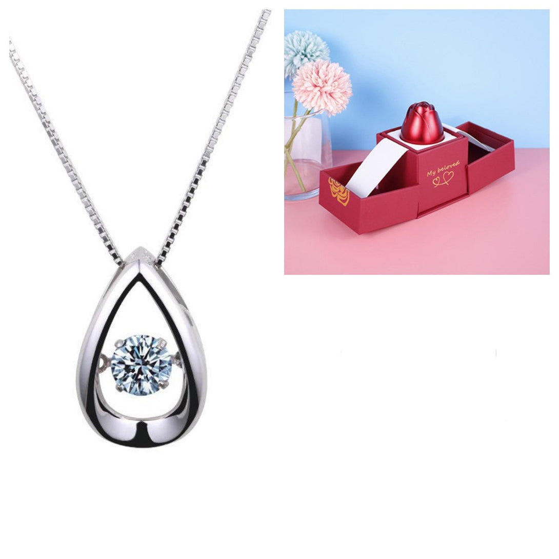 Gifts Rose - Silver Necklaces - necklace - Nuran Prestige - H SİLVER - 