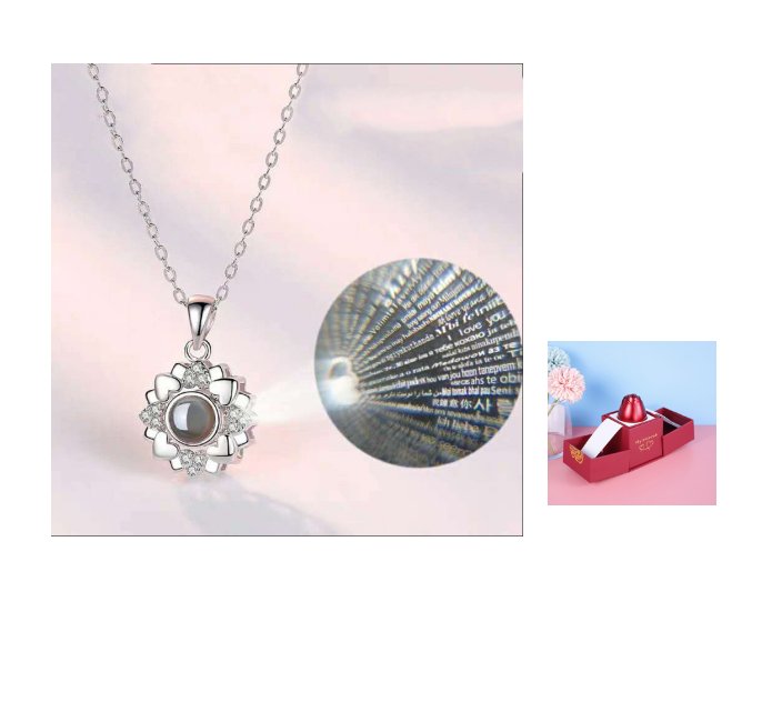 Gifts Rose - Silver Necklaces - necklace - Nuran Prestige - F SİLVER - 