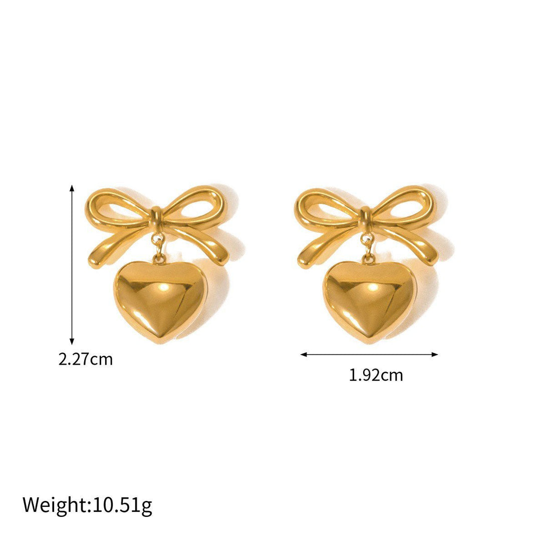 GoldenGrace Earrings - Earrings - Nuran Prestige - Gold - 