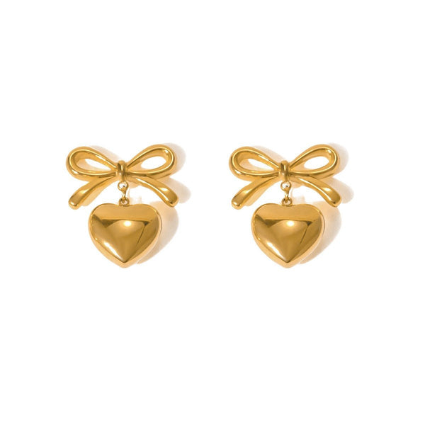 GoldenGrace Earrings - Earrings - Nuran Prestige - Gold - 