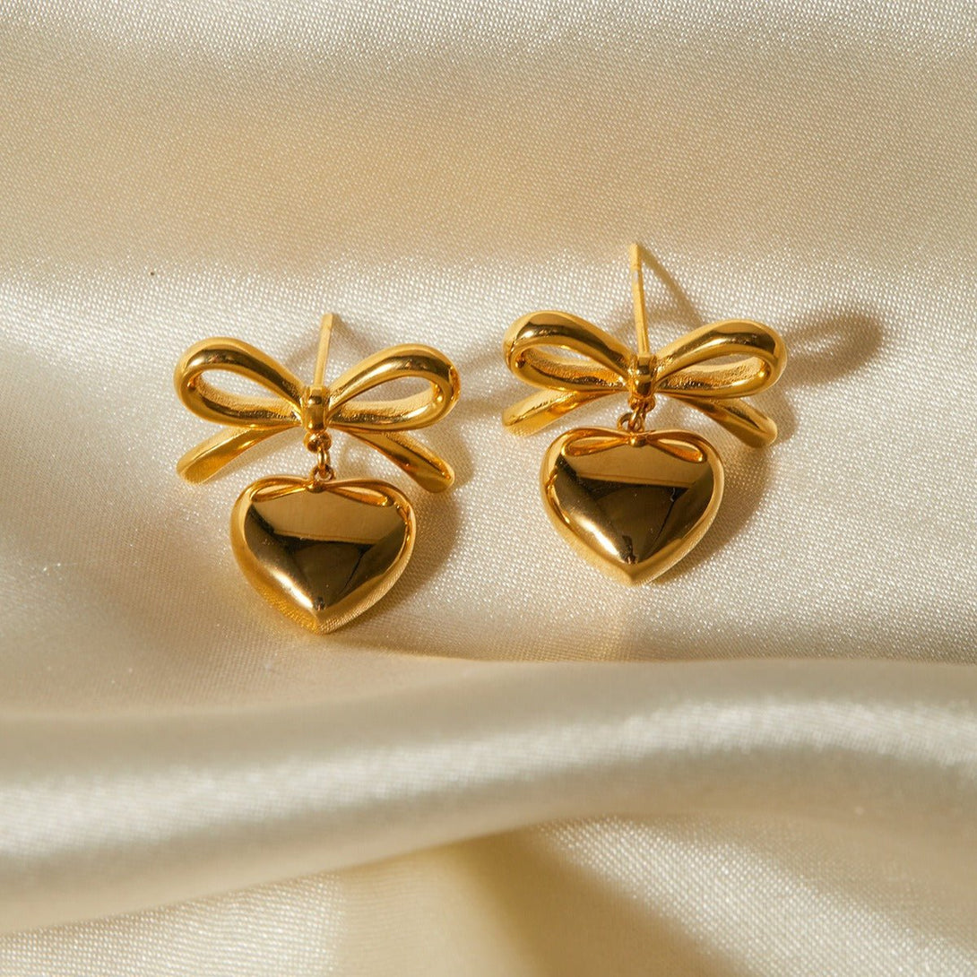 GoldenGrace Earrings - Earrings - Nuran Prestige - Gold - 