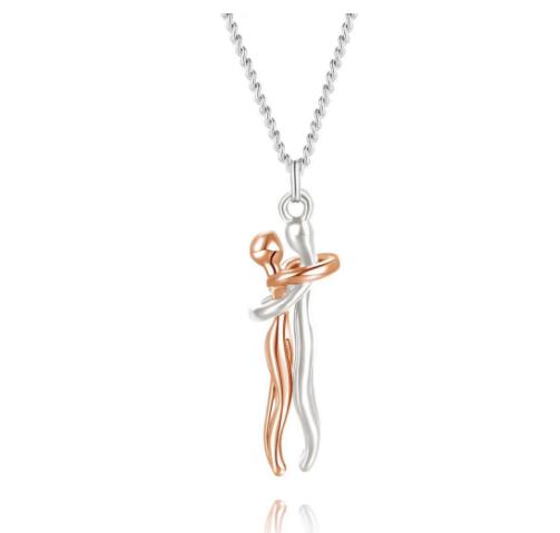 Hug Necklace - Necklace - Nuran Prestige - Rose gold - 