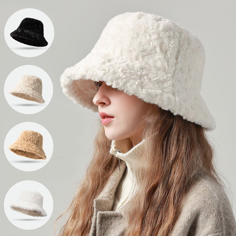 Lambswool Fisherman Warm Fashionable Hat - hat - Nuran Prestige - Beige - 56to59CM - 