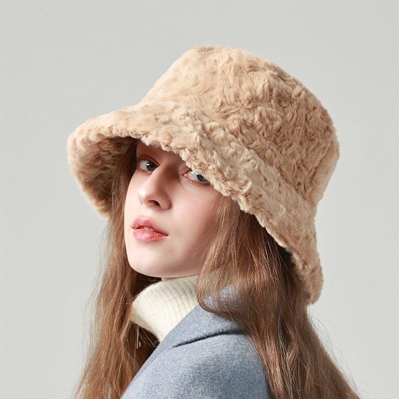 Lambswool Fisherman Warm Fashionable Hat - hat - Nuran Prestige - Beige - 56to59CM - 